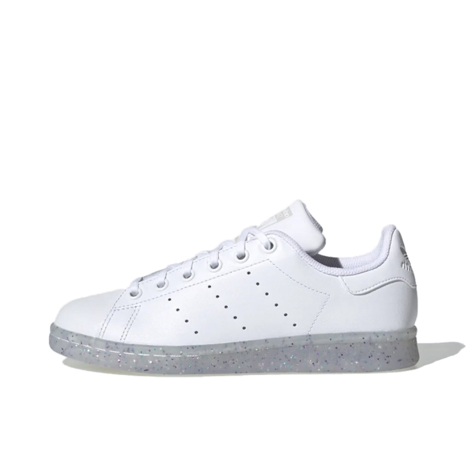 推荐商品：adidas Originals Stan Smith 板鞋 减震透气轻便低帮包裹性 大童/云白/灰色