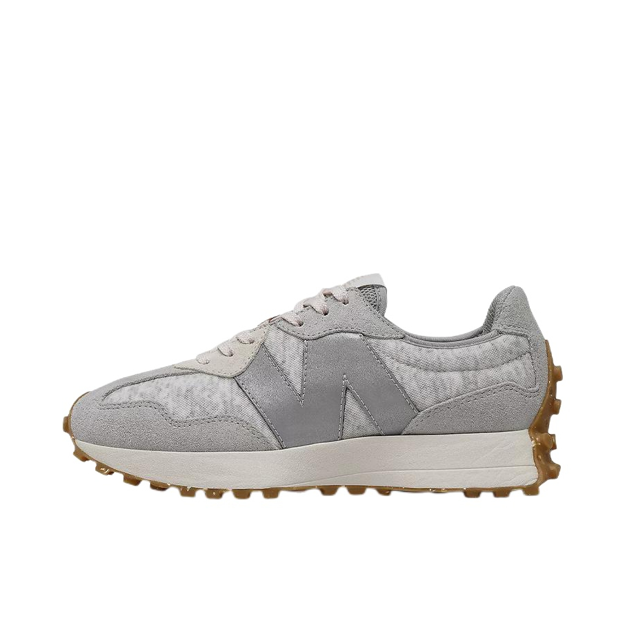 推荐商品：【IU同款】 New Balance 327 跑鞋 舒适复古防滑耐磨休闲透气减震拼接运动防水织物慢跑圆头 女款/反光灰
