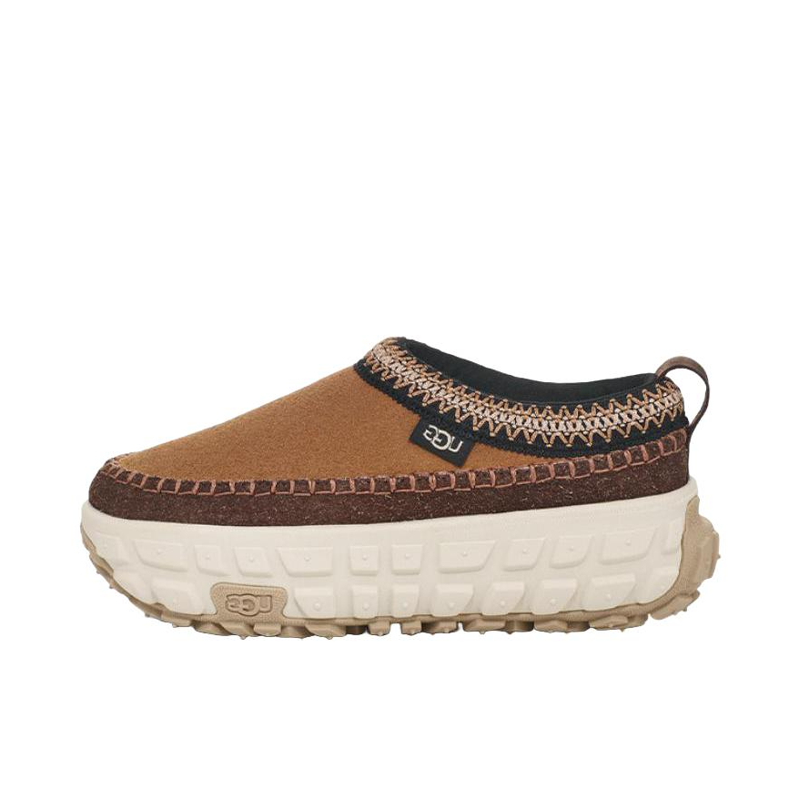 推荐商品：UGG VENTURE DAZE 厚底 舒适浅口 时尚简约 套脚 轮胎底 牛剖层革 运动休闲鞋 1155650 棕色