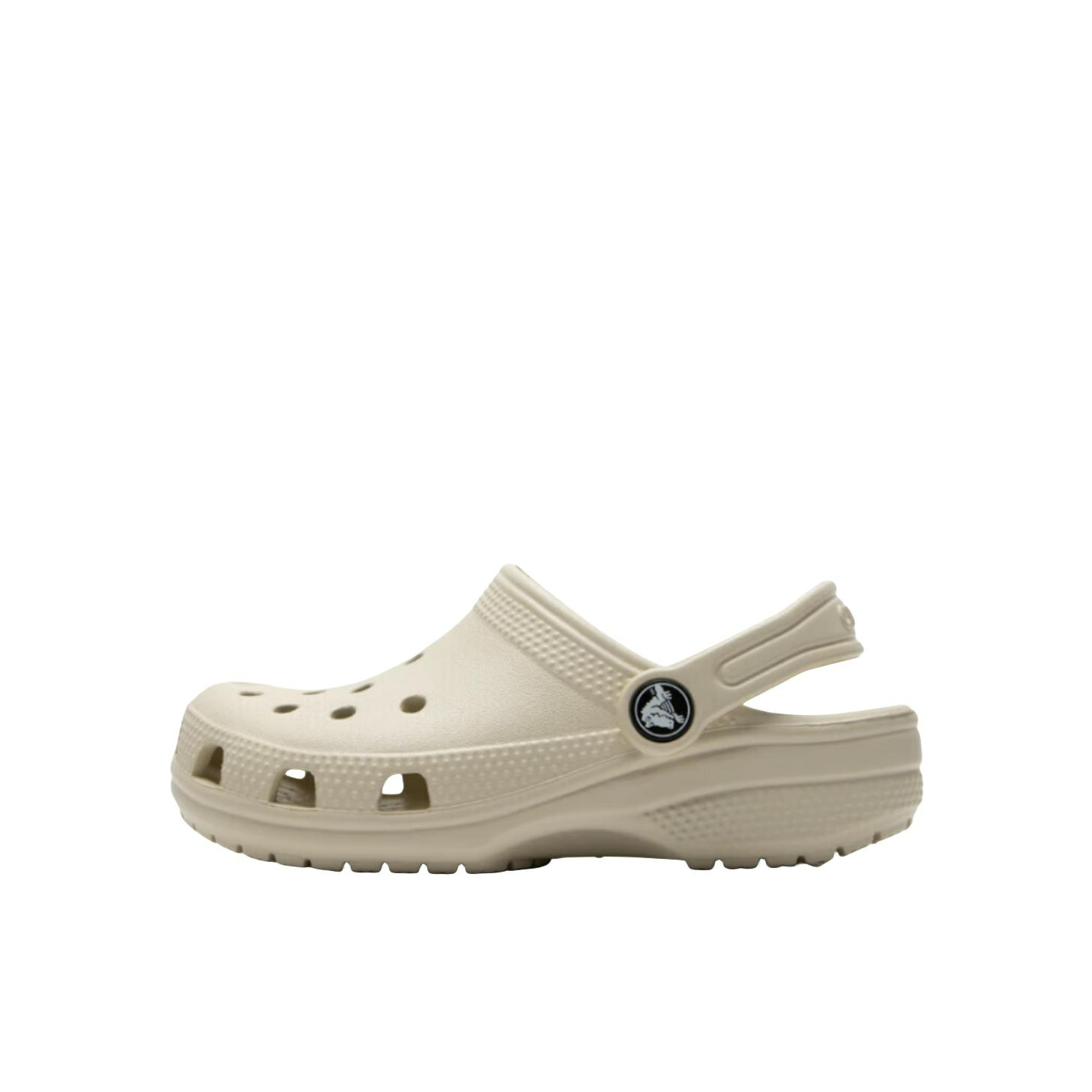 推荐商品：Crocs/卡骆驰 Classic Clog 舒适轻便 百搭休闲 透气 防滑耐磨 包头 洞洞鞋 凉鞋儿童 小童/骨白色