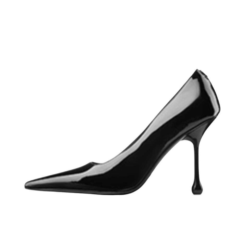 推荐商品：Jimmy Choo IXIA 系列 浅口 休闲 欧美 高跟鞋 漆皮/黑色