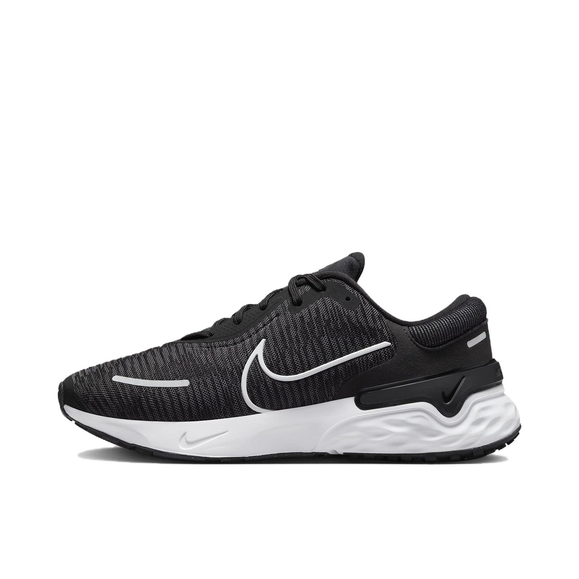 推荐商品：Nike Renew Run 4 跑鞋 缓震防滑耐磨舒适轻便网面透气织物 女款/黑色