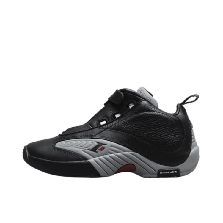 推荐商品：Reebok/锐步 Answer 4 防滑耐磨 减震透气 复古 二层牛皮 支撑 包裹性 运动 百搭 篮球鞋 黑色/灰色
