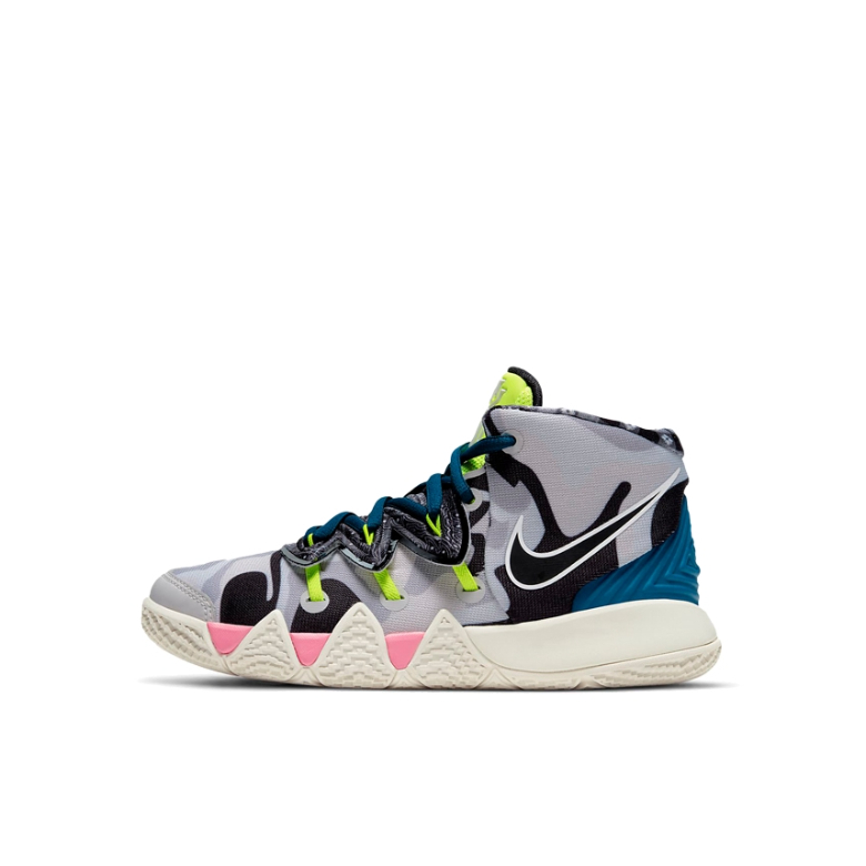 推荐商品：Nike Kybrid S2 缓震软底 耐磨透气 扎染拼接 儿童篮球鞋 小童/黑色/白色/绿色