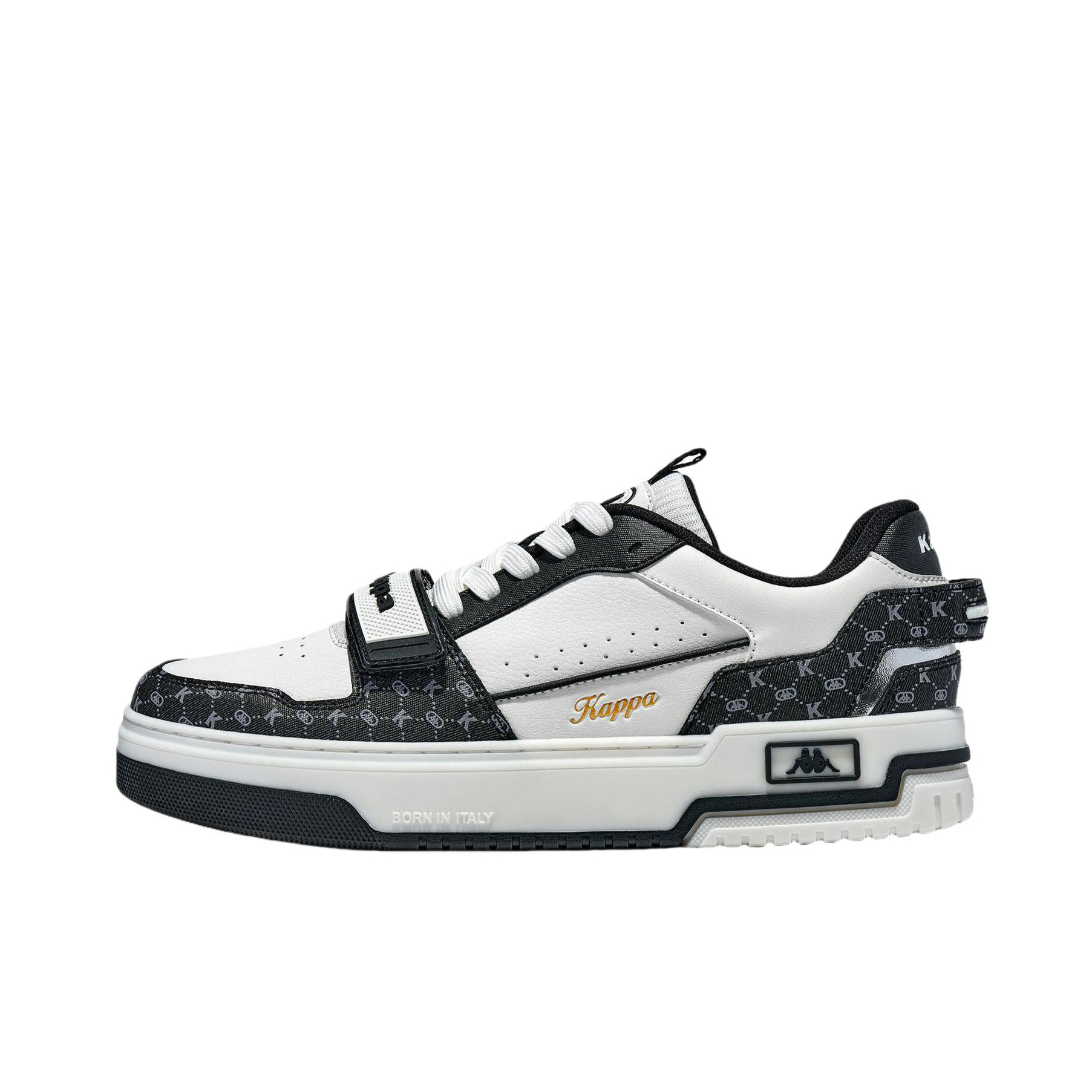 推荐商品：Kappa 圆头 防滑耐磨 缓震软底 潮流百搭 复古 板鞋 K0EY5CC19CJ 经典白/黑色