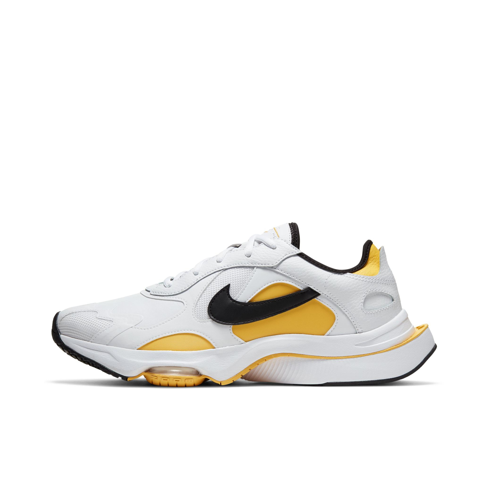 推荐商品：Nike Air Zoom Division 跑鞋 缓震轻便透气防滑耐磨复古运动 白色/黄色/黑色