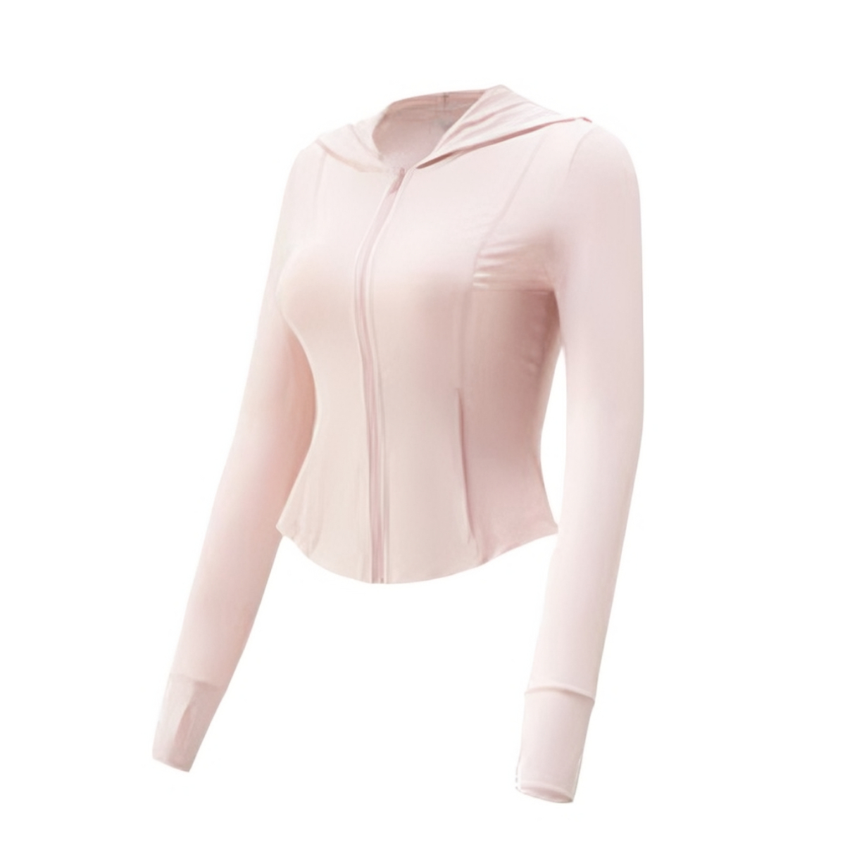 推荐商品：【戚薇同款】 SIN SIN  外穿原纱三抗抗闷防紫外线凉感透气冰皮冰丝双抗修身轻塑收腰小细腰正肩防晒衣 女装 S24XW07004 裸杏粉