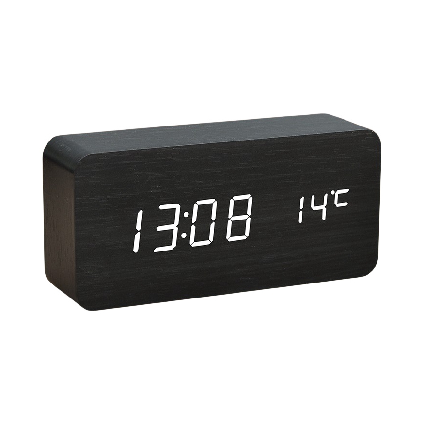 推荐商品：Kairan/凯然 插电款 创意声控木头钟 010