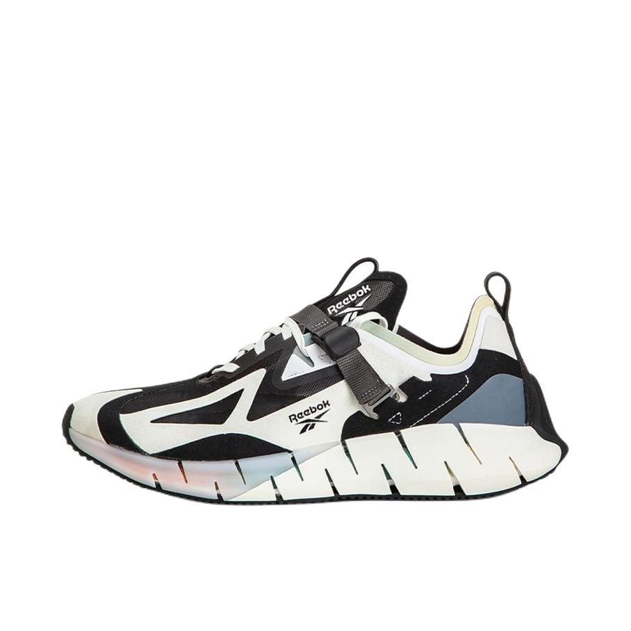 推荐商品：Reebok/锐步 Zig Kinetica Concept 运动休闲鞋 减震回弹防滑耐磨舒适透气圆头复古轻便 黑色/白色
