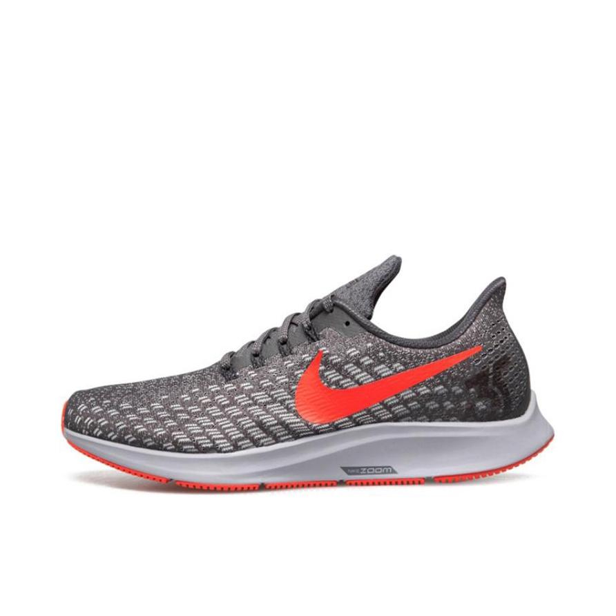 推荐商品：Nike Air Zoom Pegasus 35 飞马 跑鞋 缓震轻便运动马拉松透气织物泡棉 Grey Red 黑红