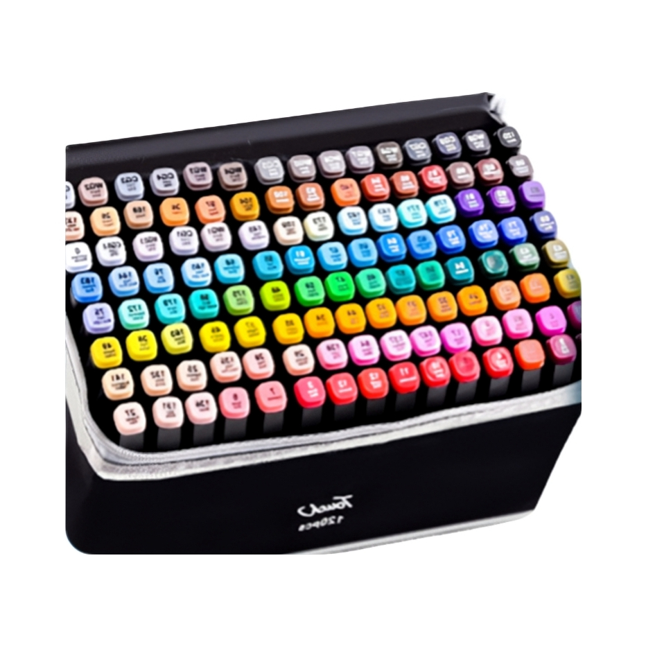 推荐商品：慢作 SK-MKB1017 油性双头马克笔 帆布袋装