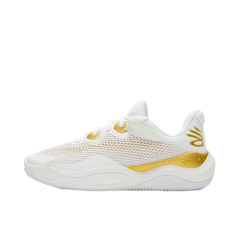 推荐商品：Under Armour/安德玛 Curry Splash 24 防滑耐磨 舒适透气 减震 百搭时尚 篮球鞋 白色/金色