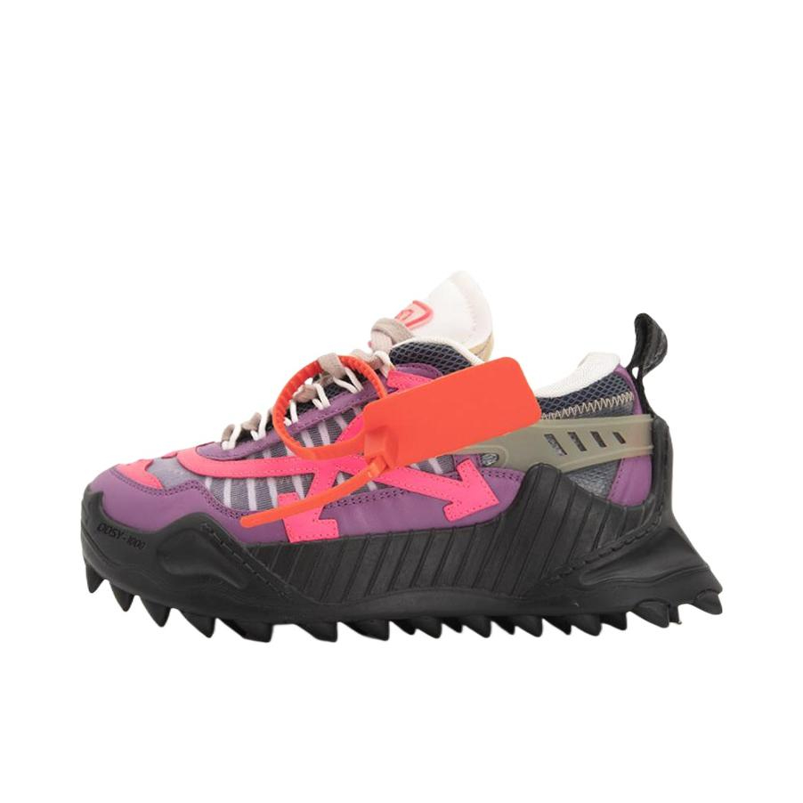推荐商品：OFF-WHITE ODSY-1000 时尚百搭 舒适轻便 减震回弹 防滑耐磨 运动潮流 拼接 圆头 织物网布 休闲鞋 OWIA180E19800126 暗紫色/黑色