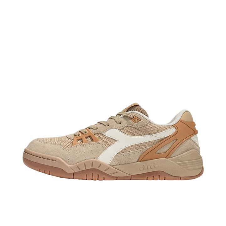 推荐商品：Diadora B.ACTION 网球鞋 复古防滑低帮 暖沙黄/酥皮黄/莎草白
