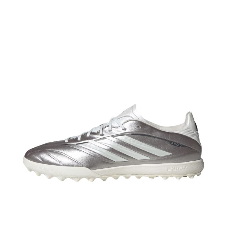 推荐商品：adidas COPA PURE IV LEAGUE TF 足球鞋 碎钉人造草地室外 金属灰/褐色/棕色/白金属白/夜金属灰