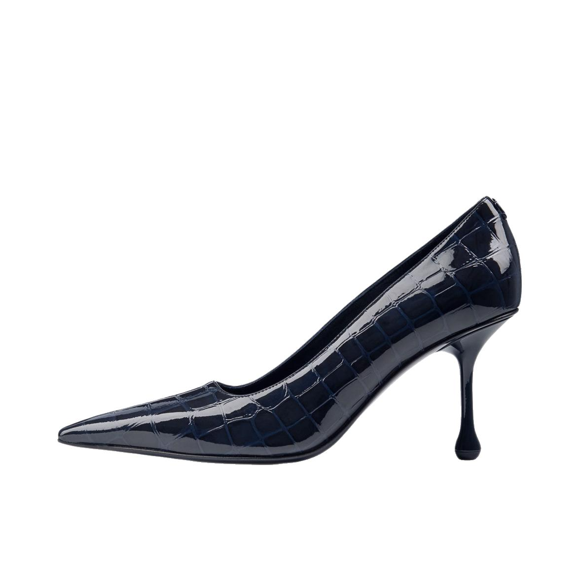 推荐商品：Jimmy Choo IXIA 80 高跟鞋 压花尖头百搭 海蓝色