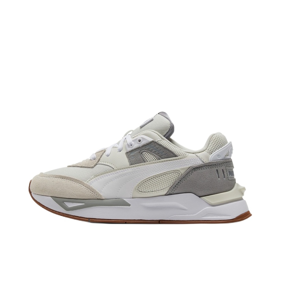 推荐商品：Puma/彪马 Mirage Sport Remix 潮流户外 舒适百搭 轻便 网面透气 防滑耐磨 复古 运动 跑鞋 烟灰/白色