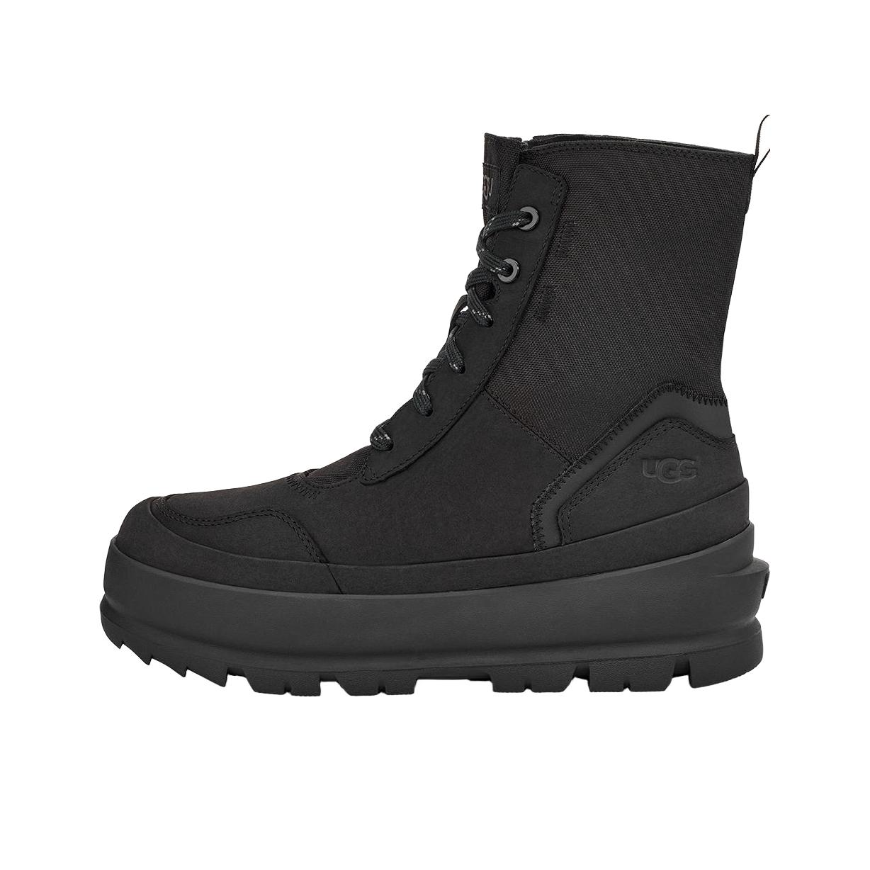 推荐商品：UGG 休闲百搭 时尚简约 系带圆头 牛皮革 马丁靴 黑色
