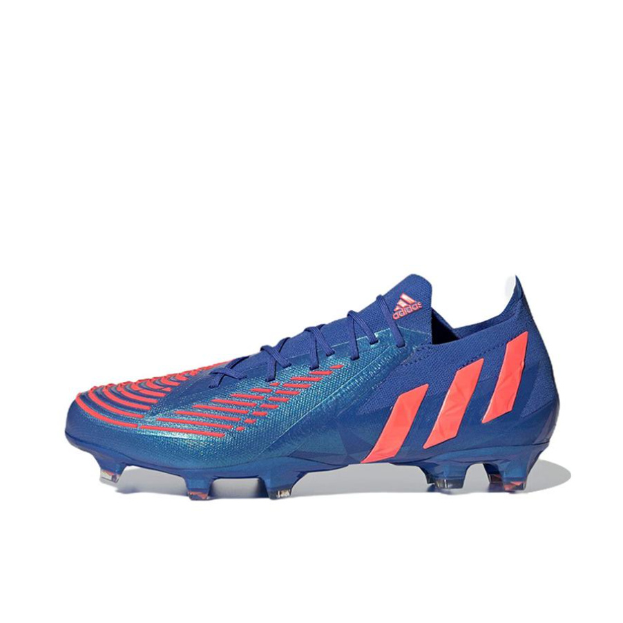 推荐商品：adidas Predator Edge .1 FG 顶级 胶质长钉 硬天然草场 织物 防滑 足球鞋 低帮/蓝色