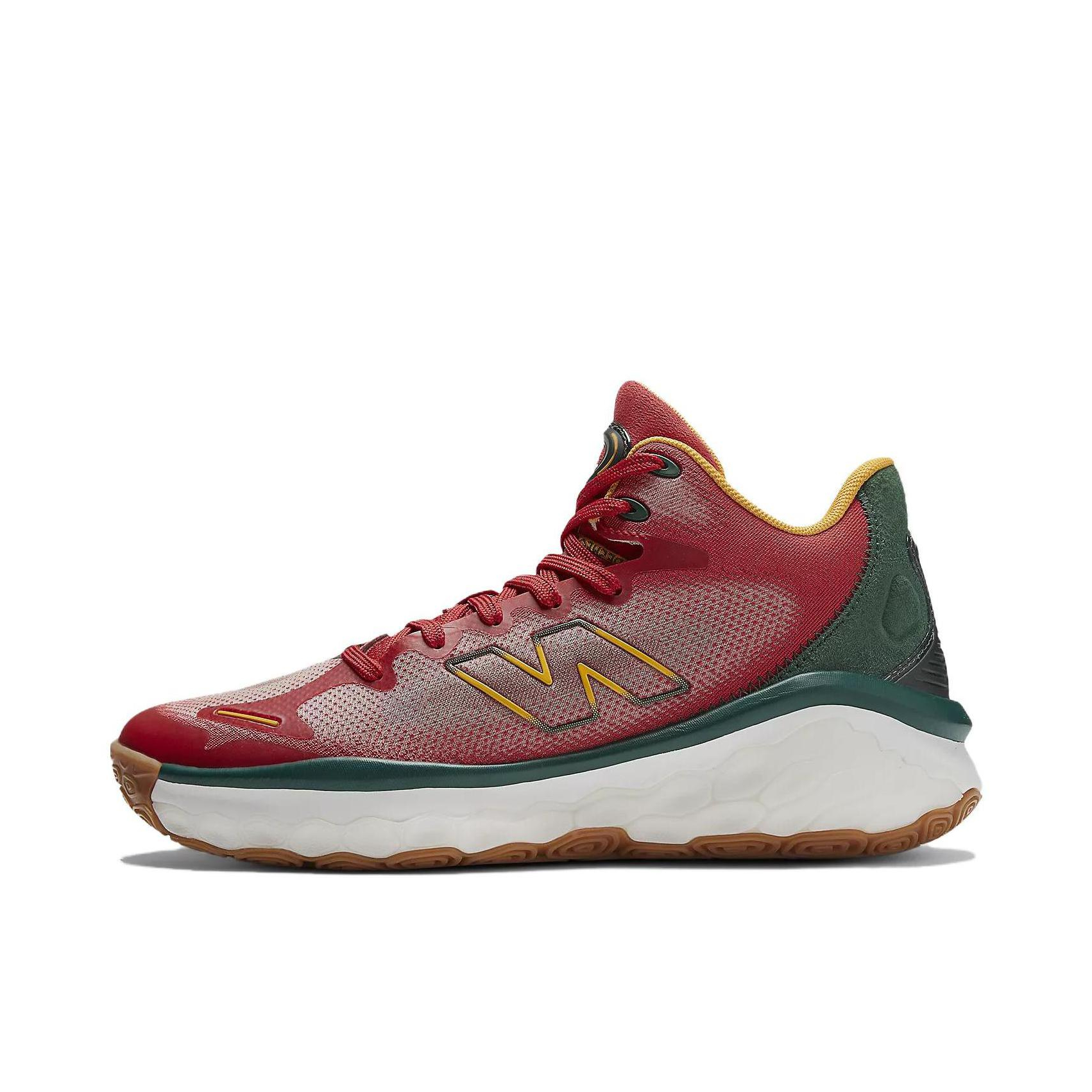 推荐商品：New Balance Fresh Foam BB 篮球鞋 减震回弹防滑耐磨实战圆头 红色 