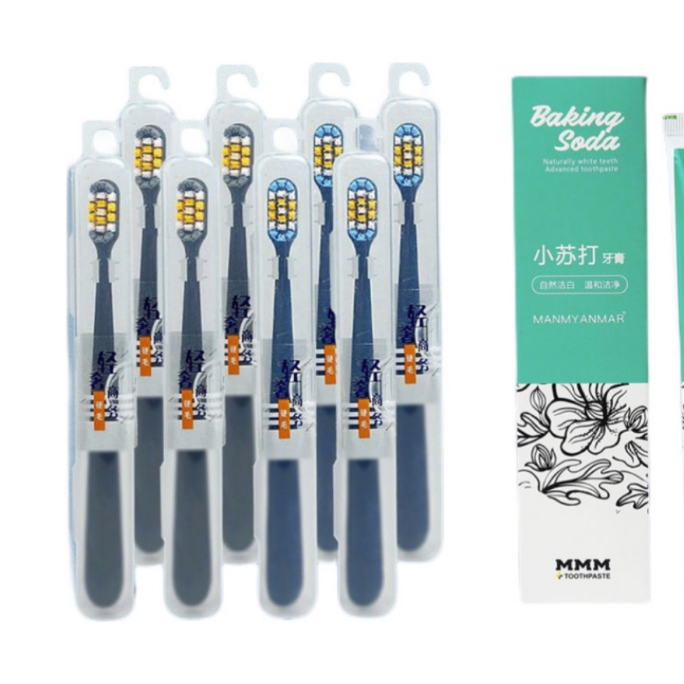 推荐商品：Manmyanmar去烟渍成人款超硬耐用中硬毛家庭装高档特硬正品男士专用牙刷