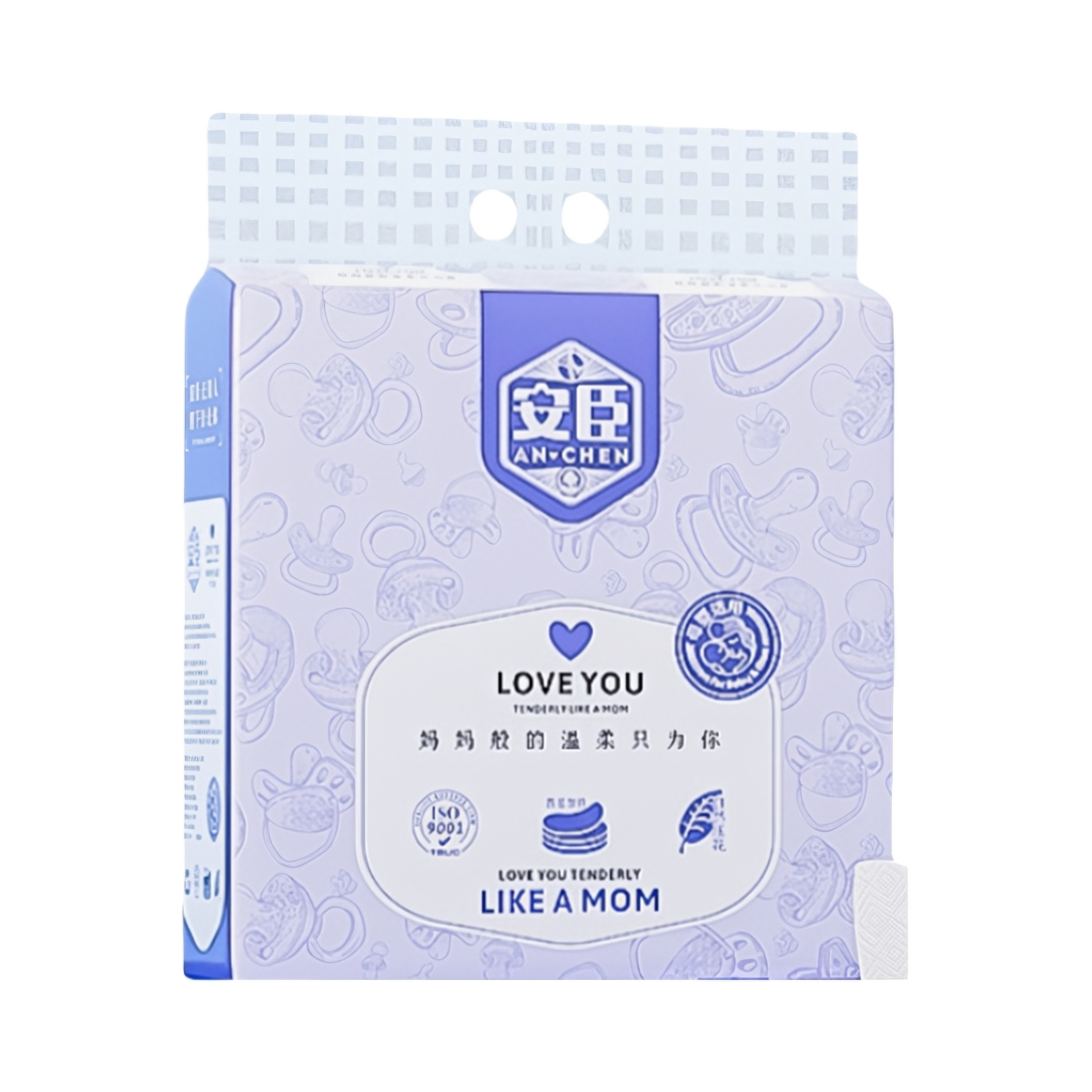 推荐商品：安臣 压花抽纸母婴湿巾纸抽纸宝宝适用面巾纸