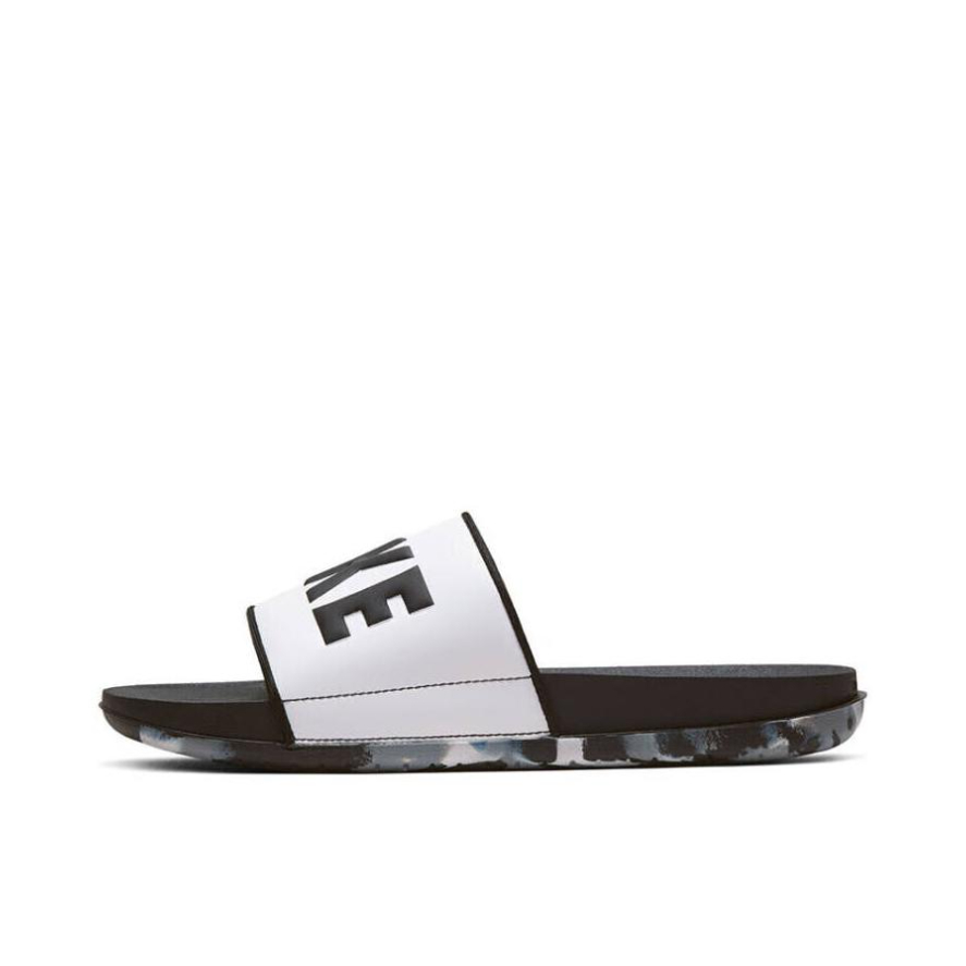 推荐商品：Nike Offcourt Slide 运动 防滑耐磨 透气 外穿 一字 橡胶底 拖鞋 黑色/亮白