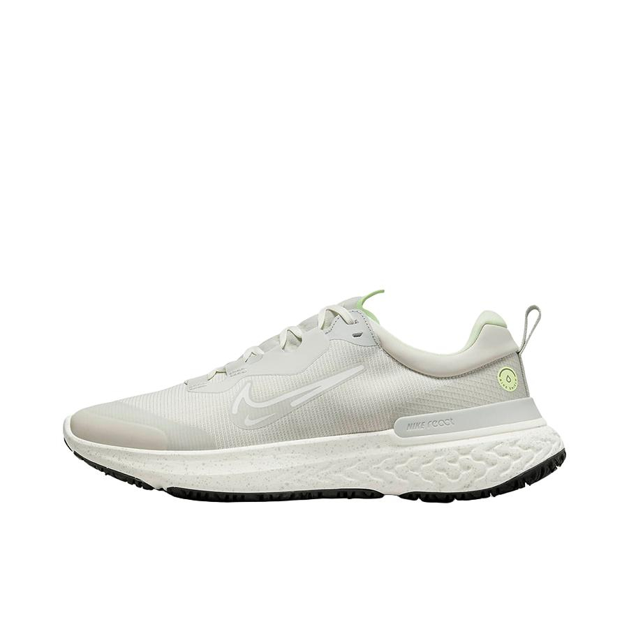 推荐商品：Nike React Miler 2 跑鞋 潮流防滑缓震耐磨轻便透气织物回弹合成革泡棉 白色/浅骨色