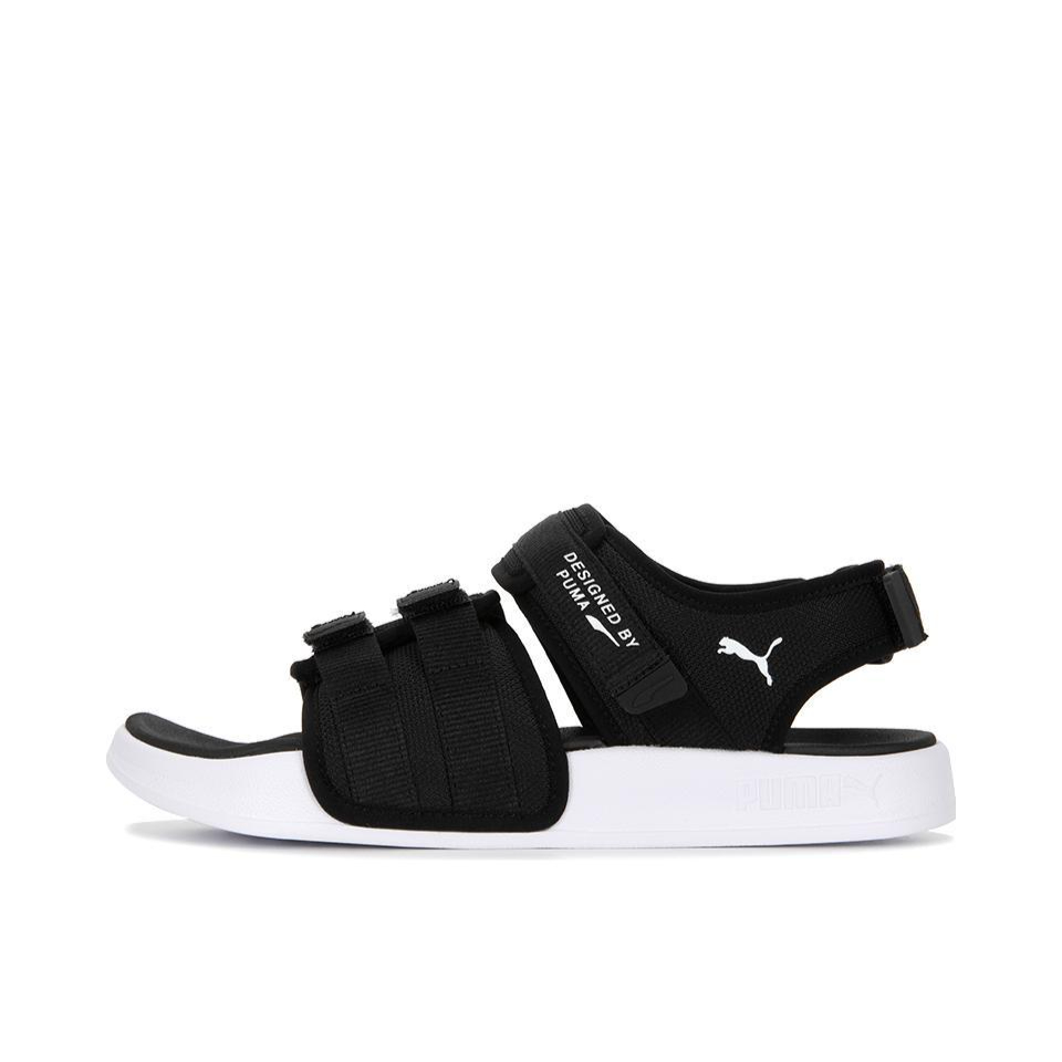 推荐商品：Puma/彪马 Leadcat City 防滑耐磨 复古 家居 运动 魔术贴凉鞋 黑色/白色