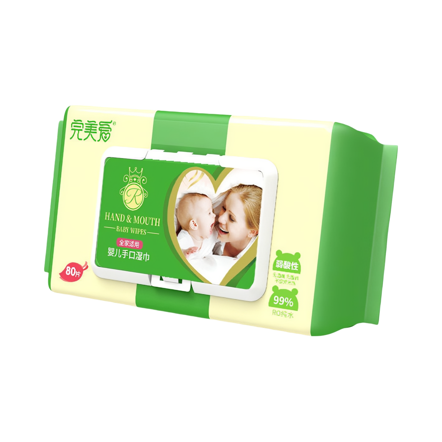 推荐商品：完美爱 婴儿手口湿巾带盖