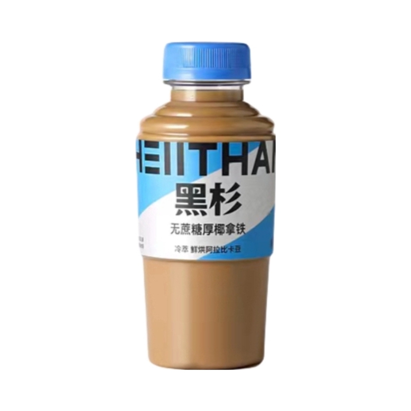 推荐商品：HEIITHAN/黑杉 美式常温即饮咖啡 300ml 瓶装 无蔗糖冷萃 厚椰拿铁