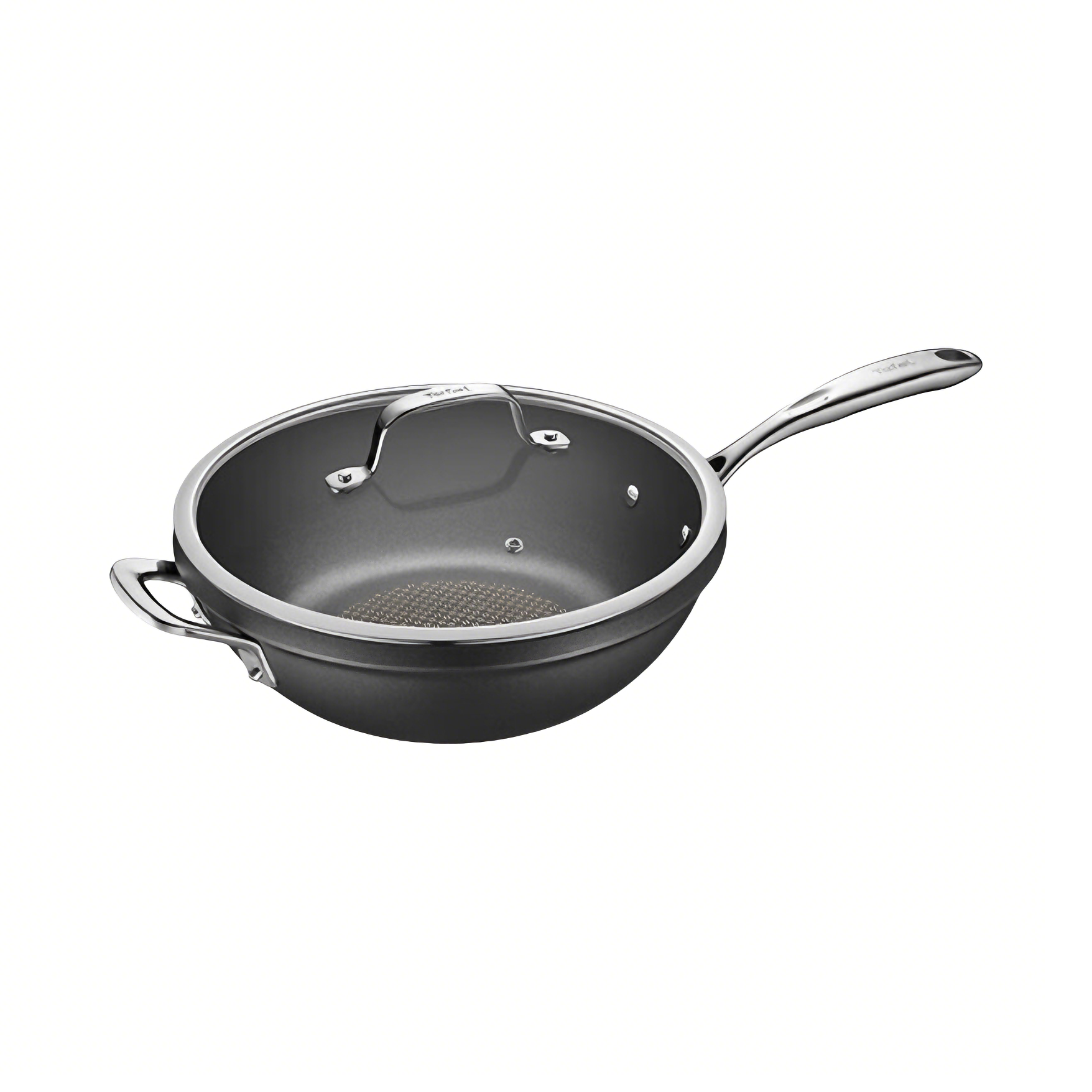 推荐商品：Tefal/特福 TFPC30Q1 磁炉通用款 铸铝 带盖 平底不粘煎炒锅