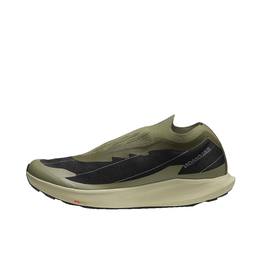 推荐商品：Salomon/萨洛蒙 S-lab Pulsar Reflective 网面透气 防滑耐磨 舒适减震 织物 跑鞋 深橄榄绿