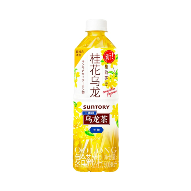 Suntory/三得利 无糖 桂花乌龙茶 500ml 瓶装 500ml
