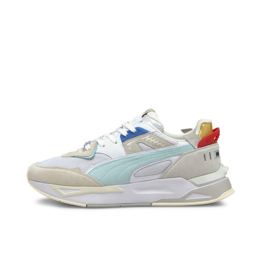 推荐商品：Puma/彪马 Mirage 运动休闲鞋 防滑耐磨时尚潮流舒适透气复古圆头 白色/灰色/浅蓝