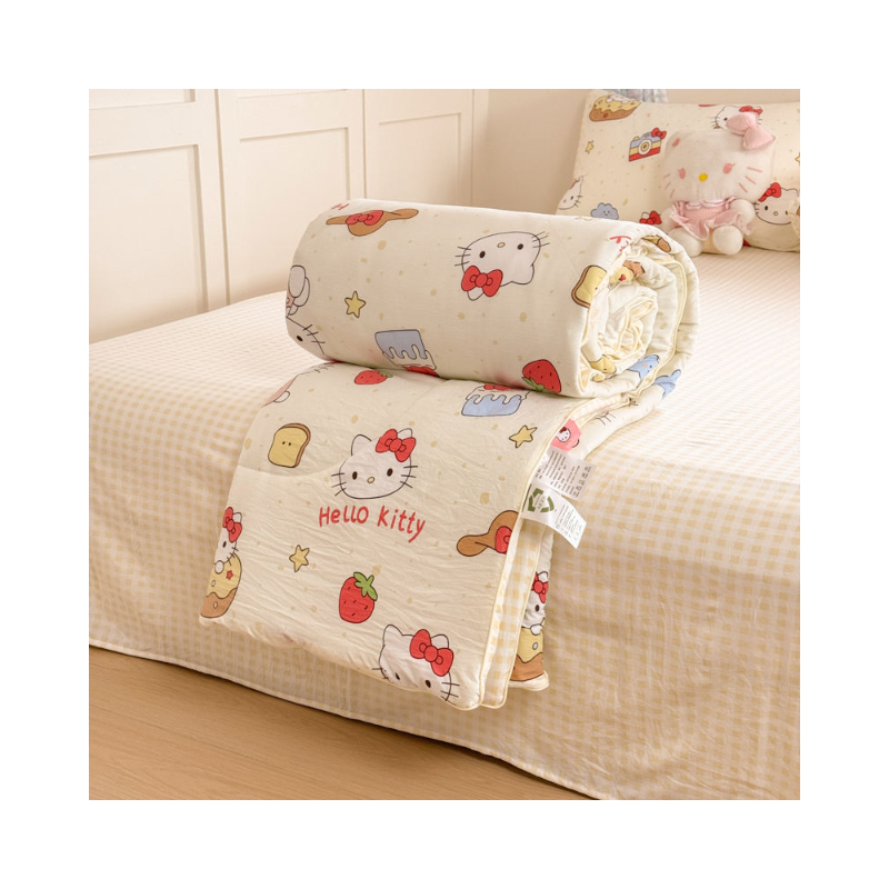 推荐商品：科莎 A类 三丽鸥系列 卡通款 涤纶被面 化纤被 夏凉被