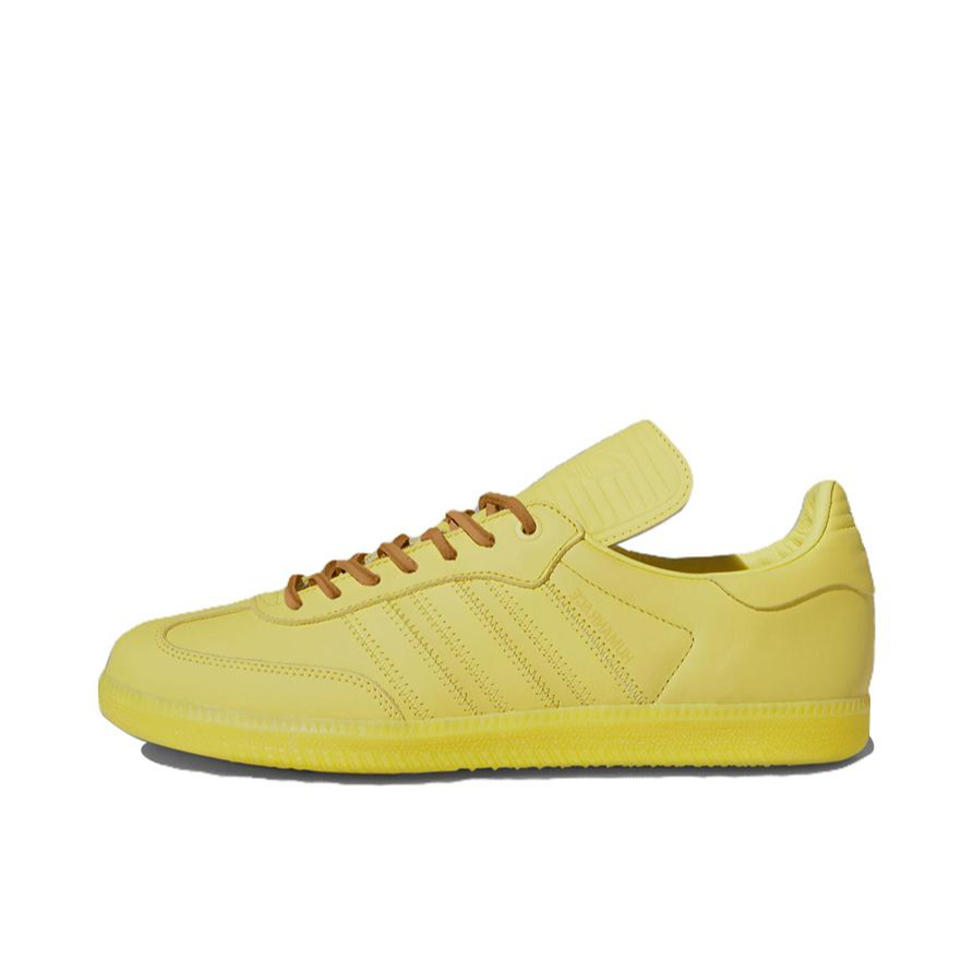 推荐商品：adidas Originals Samba OG T头鞋 板鞋 经典复古舒适百搭耐磨合成革圆头薄底贴合 亮黄色