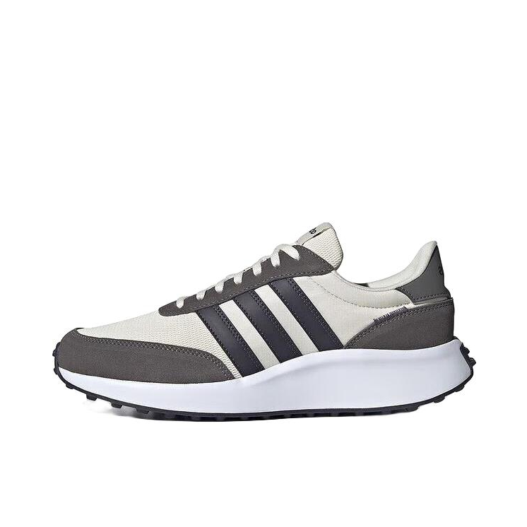 推荐商品：adidas Run 70s 运动休闲鞋 防滑耐磨轻便透气舒适复古 黑色/米白色 
