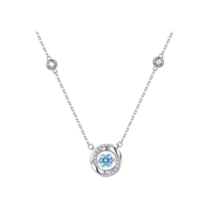 推荐商品：Fanci/范琦 莫比乌斯系列三秒心动925银项链 SN01467W000