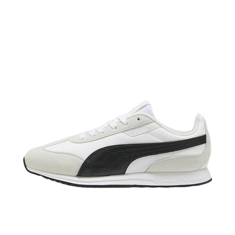 推荐商品：Puma/彪马 SOFTRIDE T头鞋 运动休闲鞋 缓震复古拼接低帮 米白色/黑色/白色