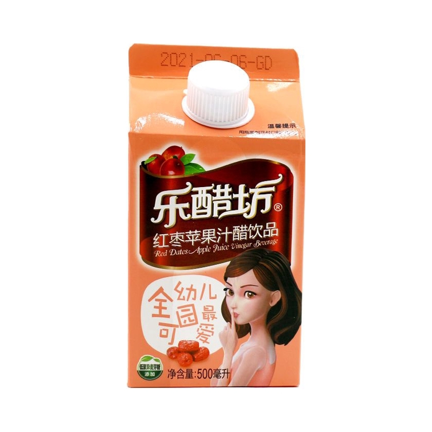 推荐商品：乐醋坊 苹果醋饮料 500ml 盒装 红枣味