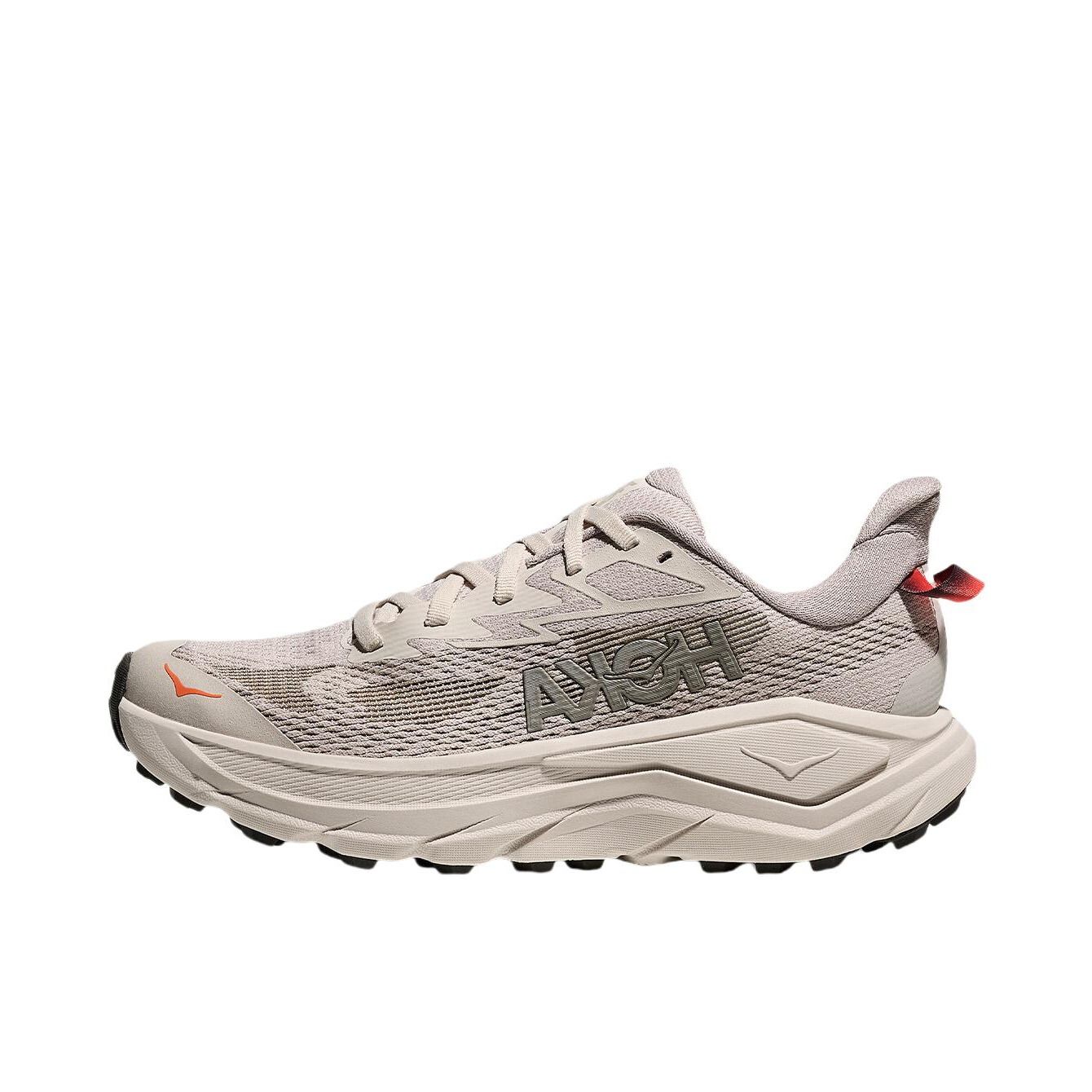 推荐商品：HOKA ONE ONE CHALLENGER 挑战者8 跑鞋 全地形户外公路抓地 石灰白/冷隧灰