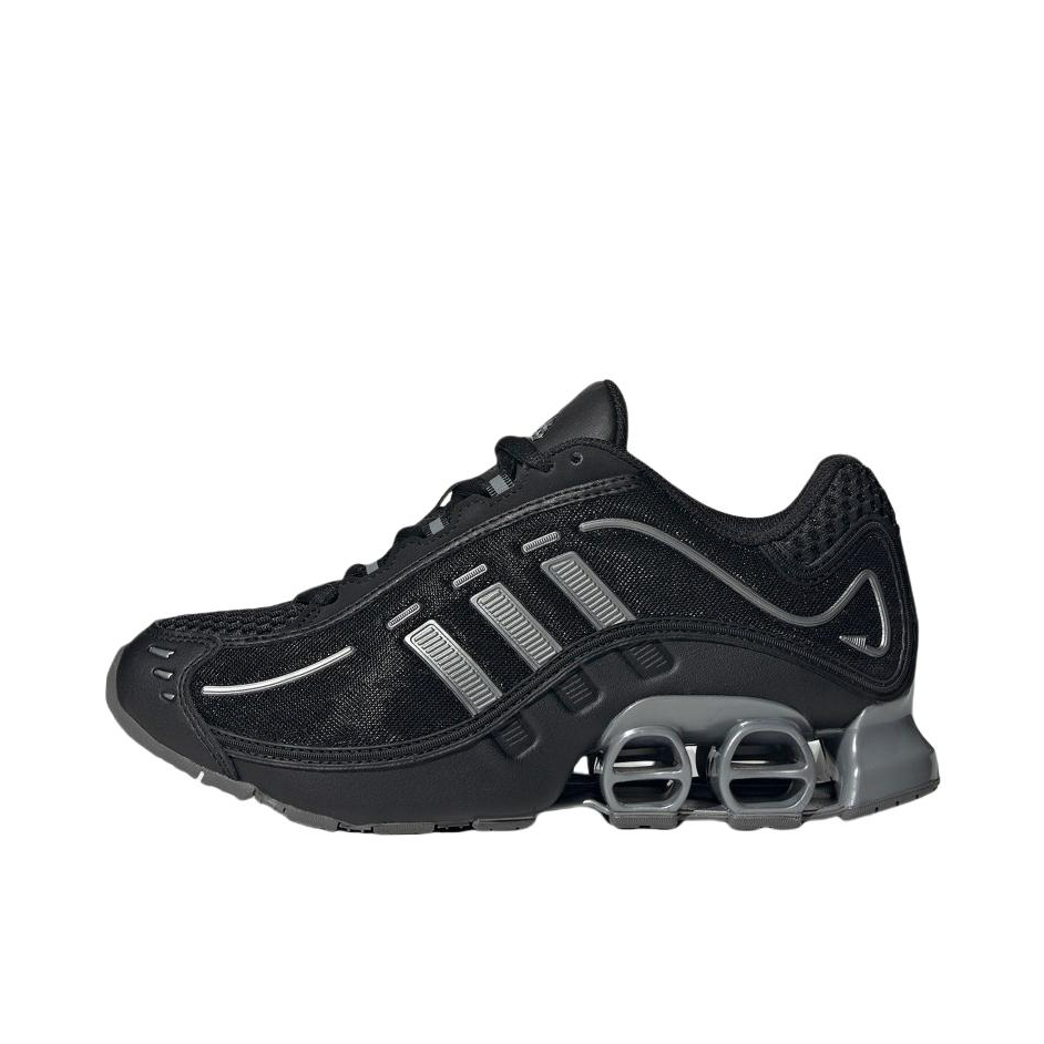 推荐商品：adidas Originals MEGARIDE O1 经典 低帮 冬季 系带 跑鞋 黑色/灰色/亮金属铁灰