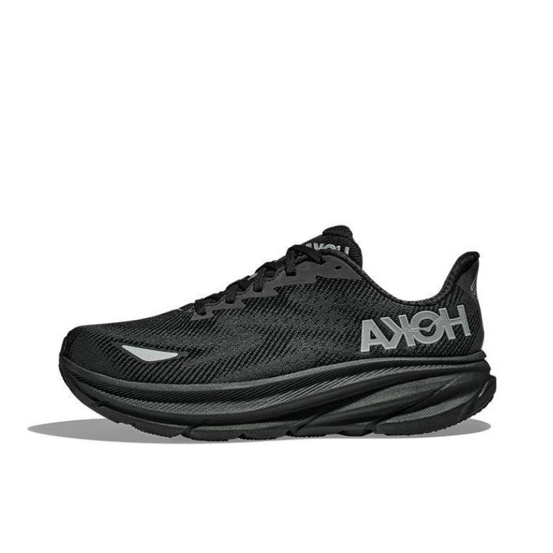 推荐商品：HOKA ONE ONE Clifton 9 克利夫顿 9 舒适减震 跑鞋 黑色/灰色