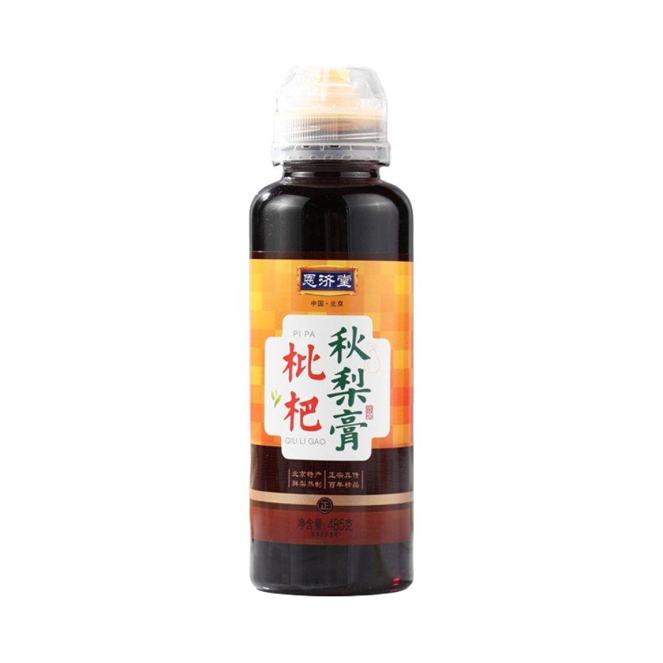 推荐商品：恩济堂 秋梨膏 485g/瓶 瓶装 北京特产全家营养滋补品
