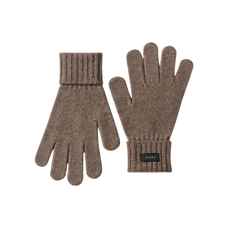 推荐商品：JIUMU/玖慕 24AW保暖加厚羊绒羊毛毛线手套 SR011