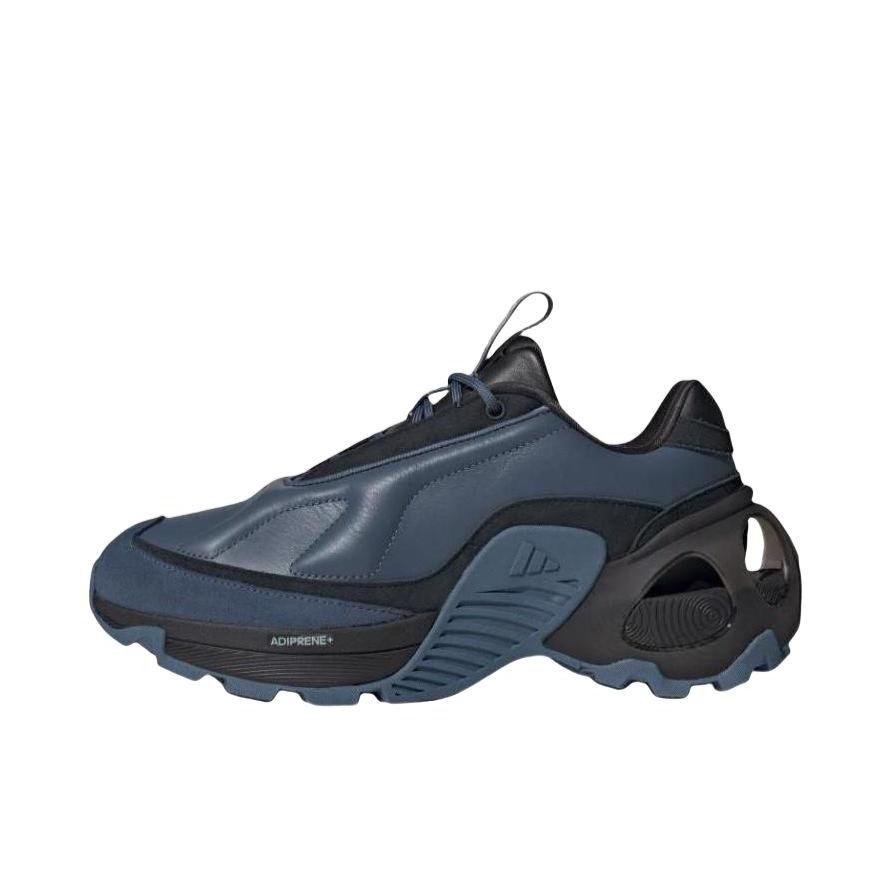 推荐商品：adidas Wonder Runner 跑鞋 轻机甲透气增高织物合成革长跑训练 墨水蓝/一号黑/浅灰