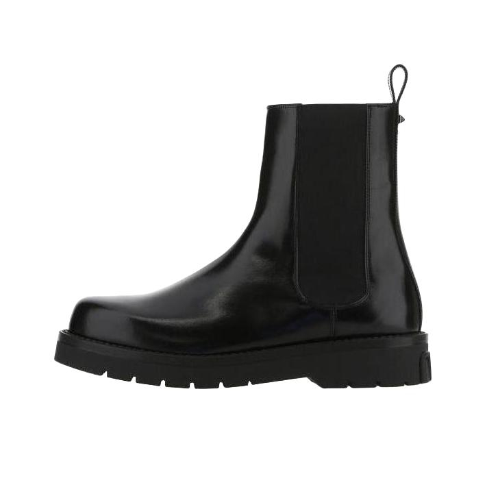 推荐商品：Valentino/华伦天奴 简约 百搭 短筒 切尔西靴 1Y2S0F98GFH0NO 黑色