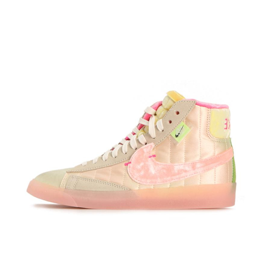 推荐商品：Nike Blazer 板鞋 经典复古防滑舒适百搭 Spring Festival 糖果粉/绿色