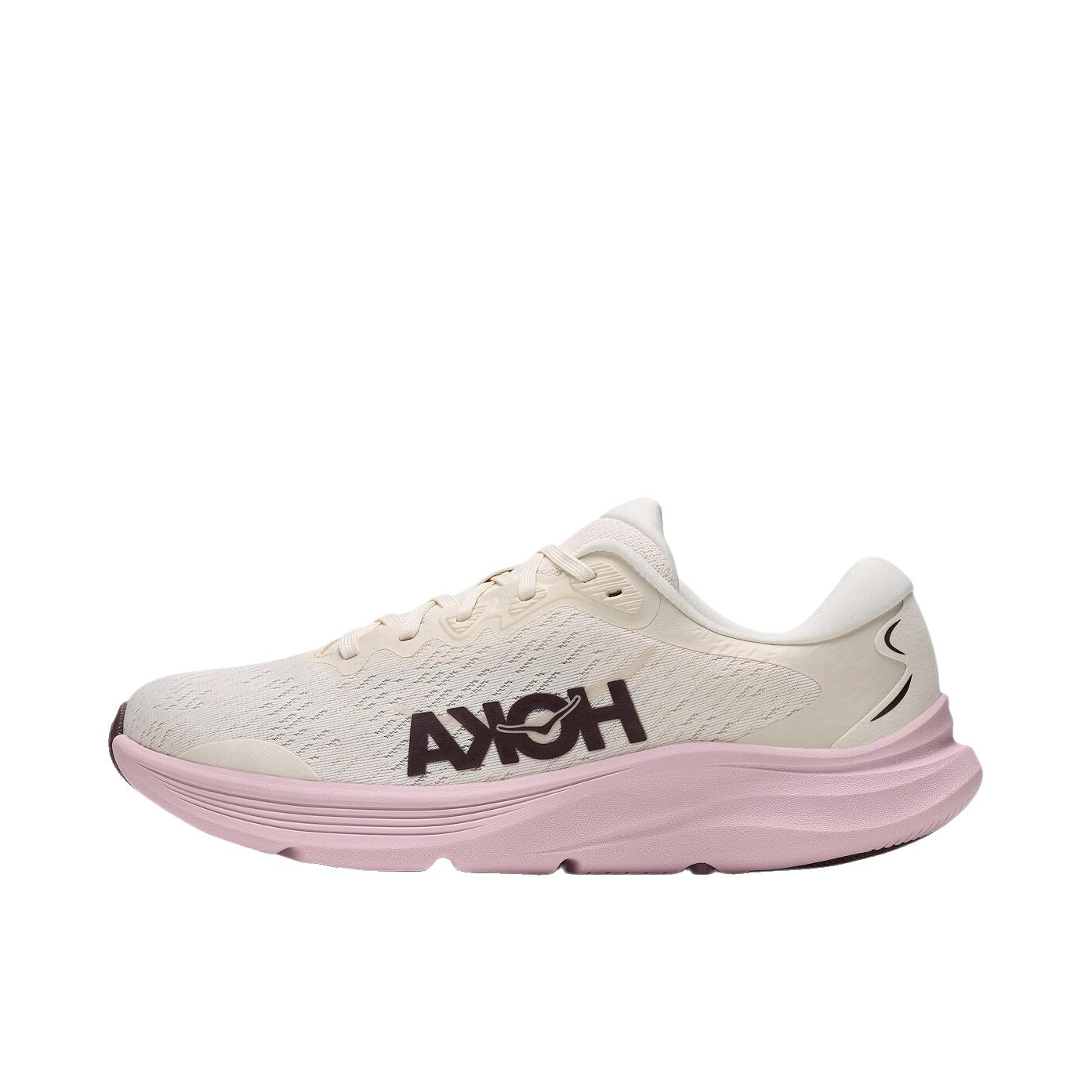 推荐商品：HOKA ONE ONE 速力马尔 2 SOLIMAR 2 跑鞋 综合稳定中性冬季 闪光版/雅石白/欧珀粉